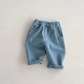 Kids Tapped Casual Striped Pants 0-5T Girls Boys Fashion Stripe Trousers Children Solid Denim Jeans Britches