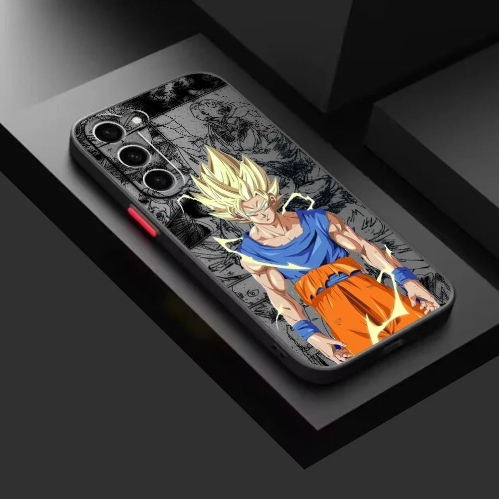 Dragon Ball Samsung case Goku frosted translucent cover