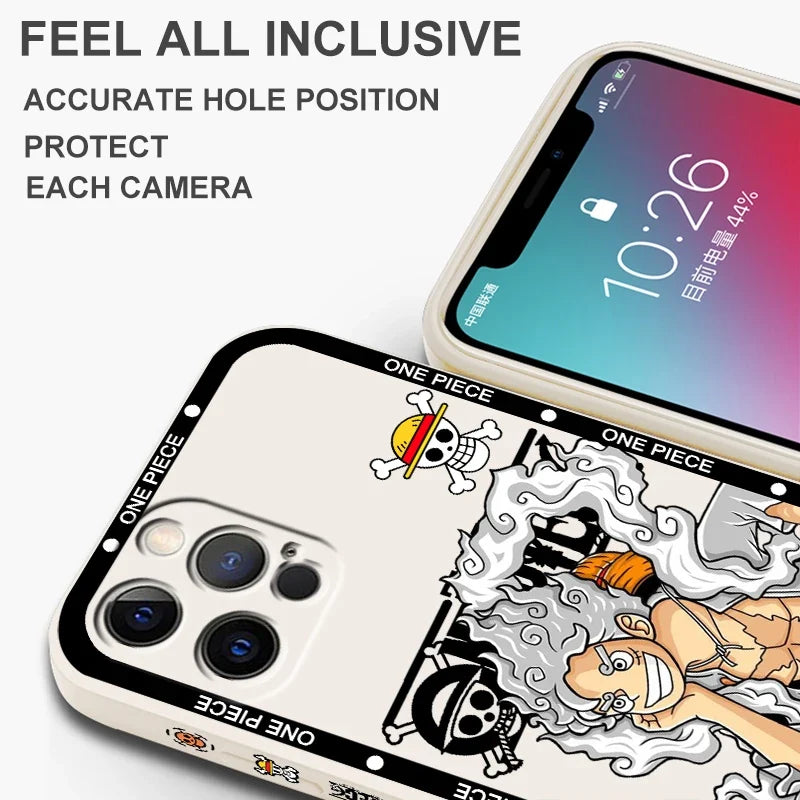 One Piece anime iPhone case Luffy soft silicone cover