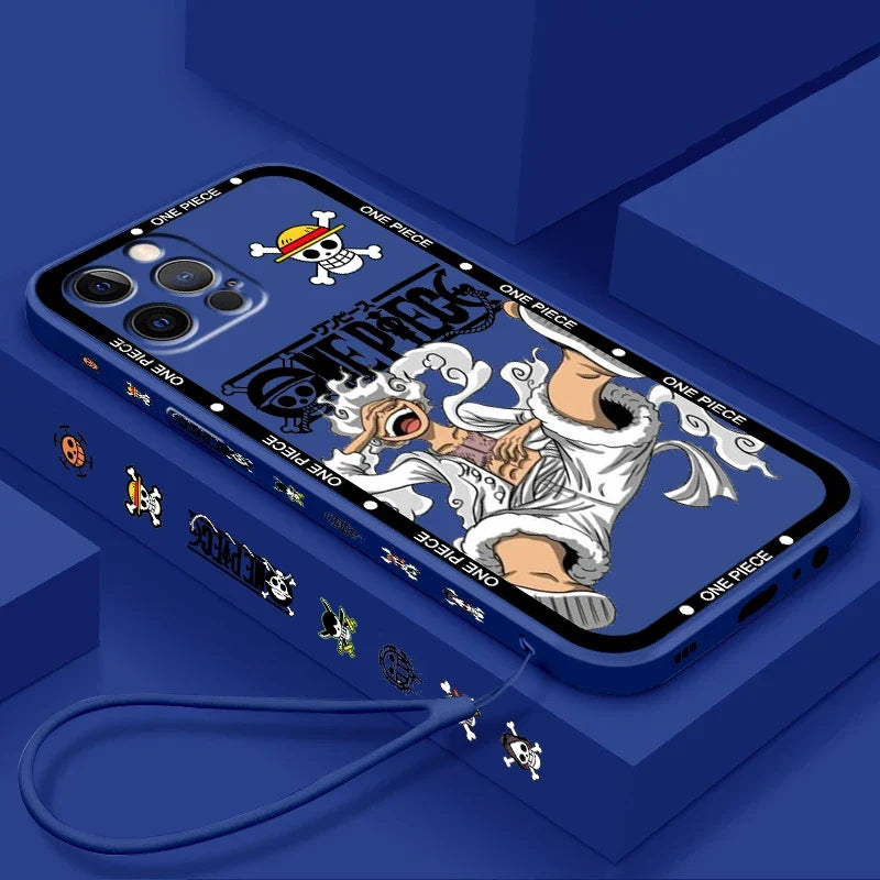 One Piece anime iPhone case Luffy soft silicone cover