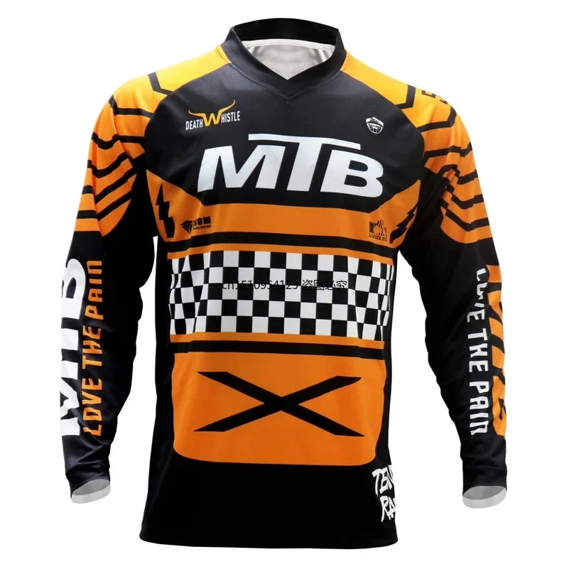 MTB jersey quick dry short sleeve mountain bike shirt