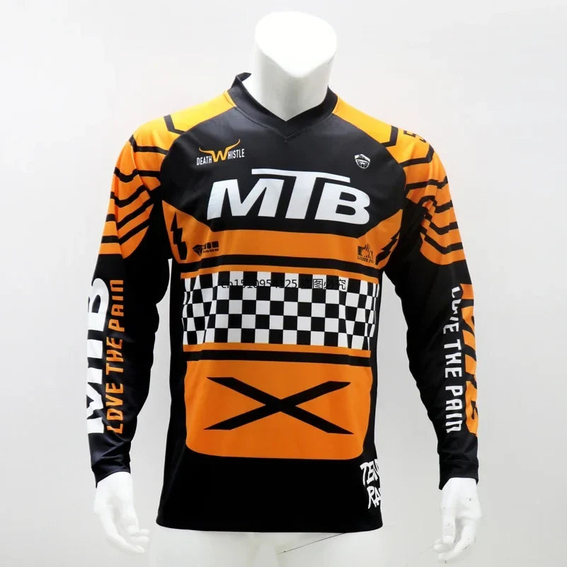 MTB jersey quick dry short sleeve mountain bike shirt