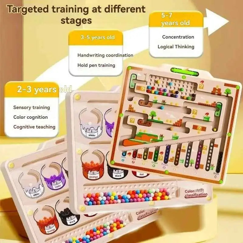 Magnetic maze toy for kids logic thinking early education puzzle