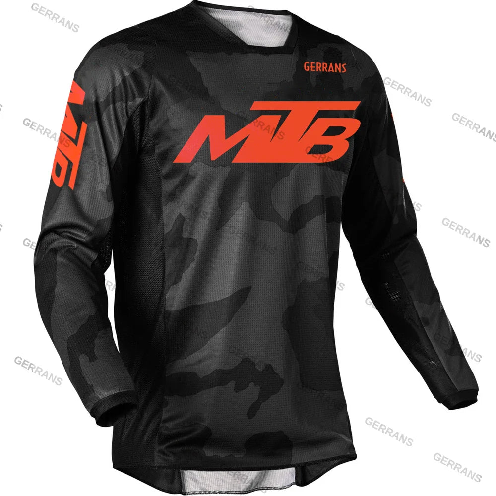 MTB Jerseys  Mountain Bike MTB Shirts Offroad Long sleeve Motorcycle Motocross Sportwear Racing Bike Cycling Clothing