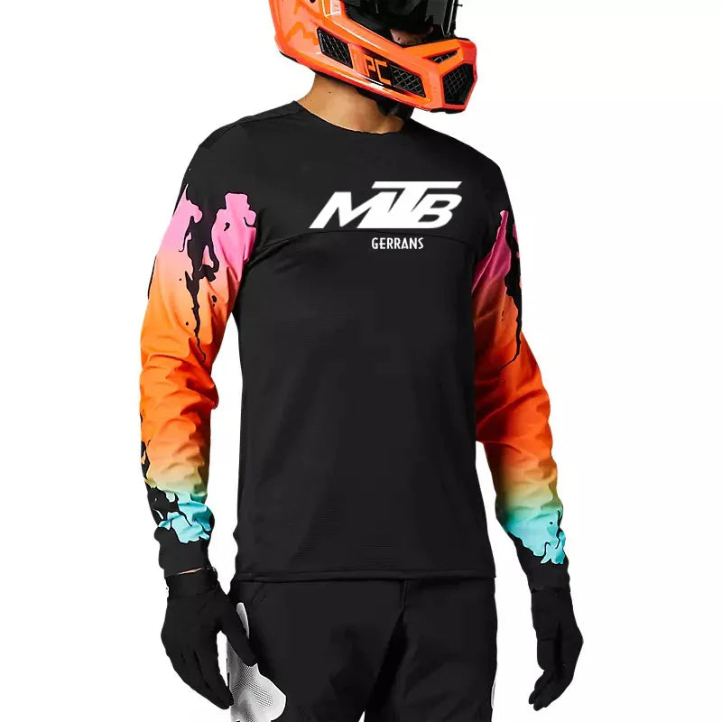 MTB Jerseys  Mountain Bike MTB Shirts Offroad Long sleeve Motorcycle Motocross Sportwear Racing Bike Cycling Clothing