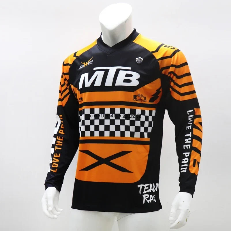 MTB jersey quick dry short sleeve mountain bike shirt