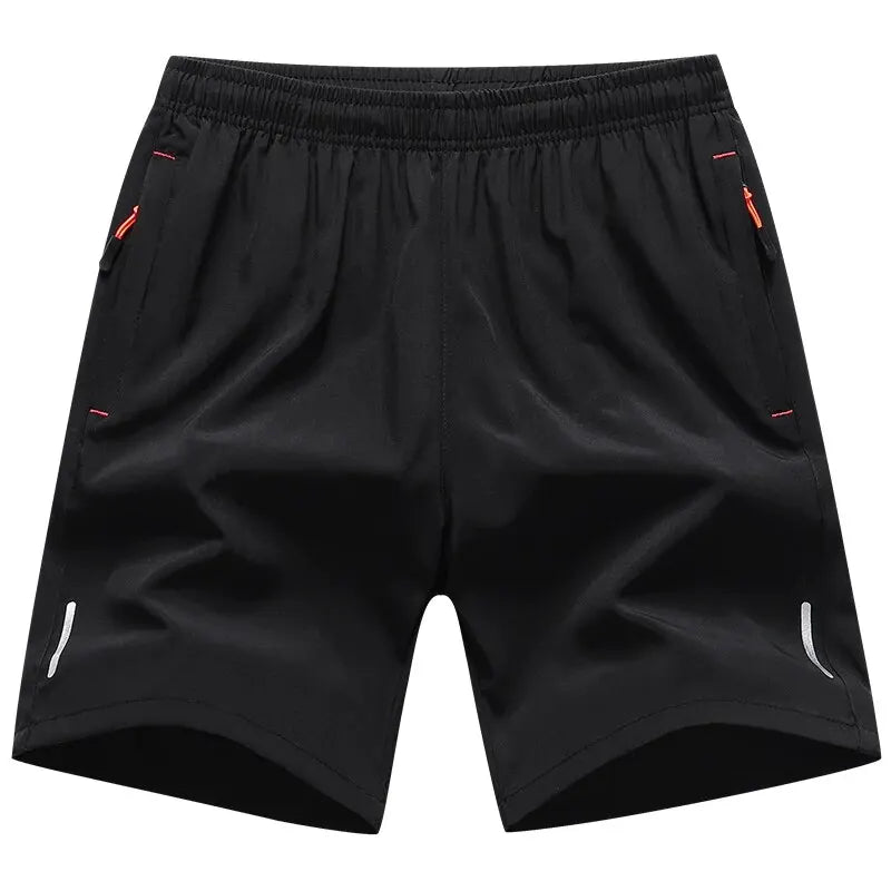 men's sports shorts plus size — breathable elastic waist