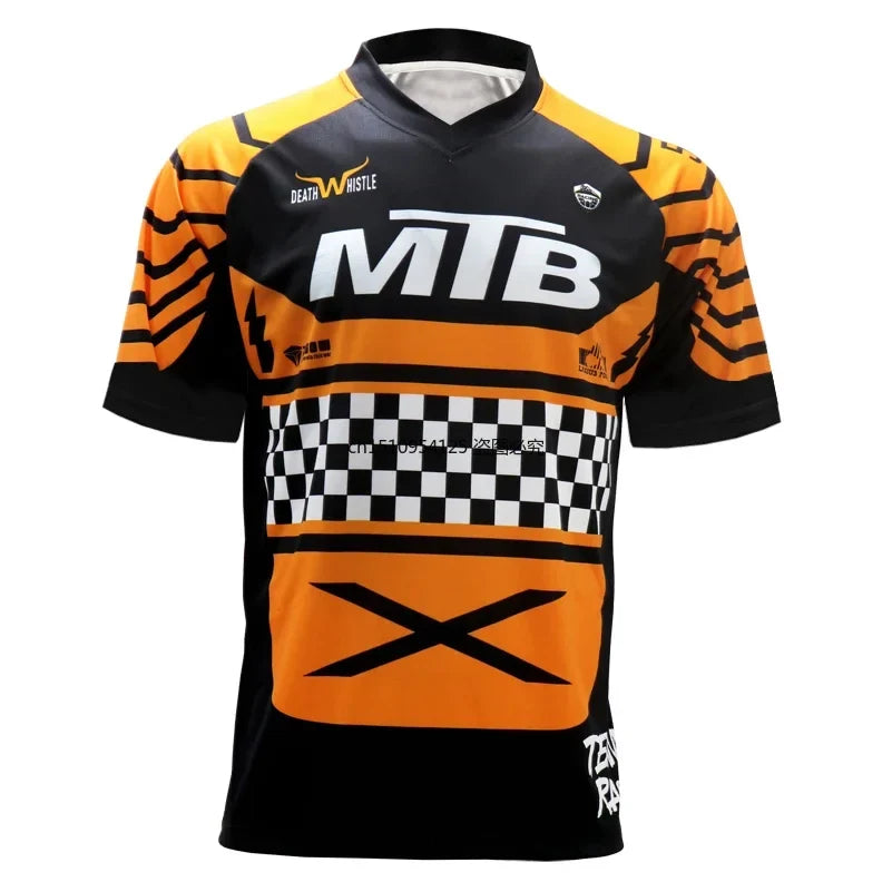 MTB jersey quick dry short sleeve mountain bike shirt