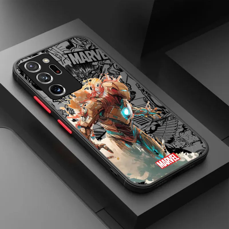 Marvel Samsung Galaxy case Spider-Man Iron Man shockproof cover