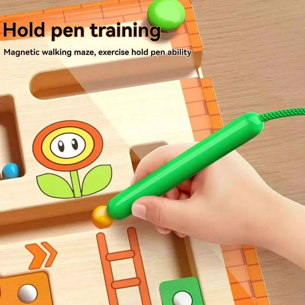 Magnetic maze toy for kids logic thinking early education puzzle