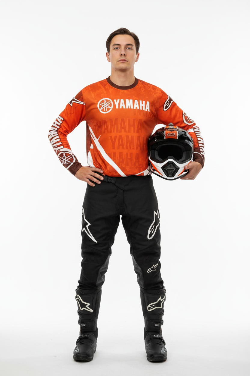 Yamaha Summer Breathable Quick-Dry Motorcycle Riding Suit - Long Sleeve Off-Road Racing Gear for Men and Women