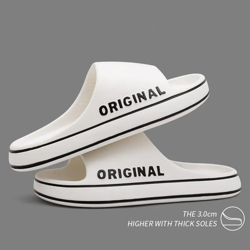 Beach slides sandals unisex anti-slip EVA summer slippers
