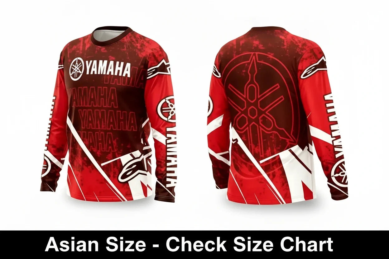 Yamaha Summer Breathable Quick-Dry Motorcycle Riding Suit - Long Sleeve Off-Road Racing Gear for Men and Women