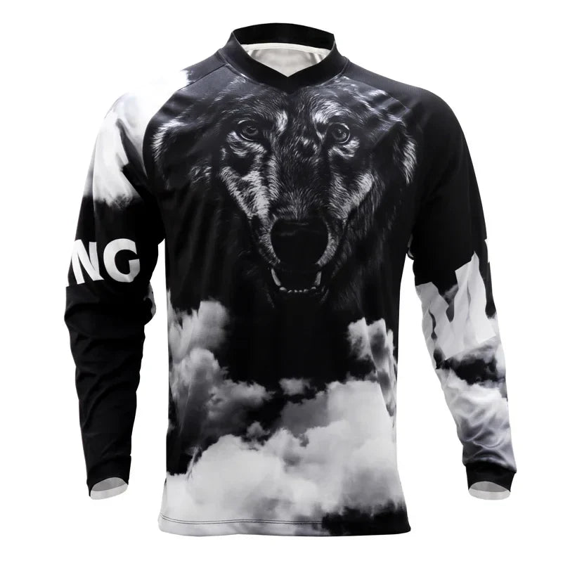 MTB jersey quick dry short sleeve mountain bike shirt