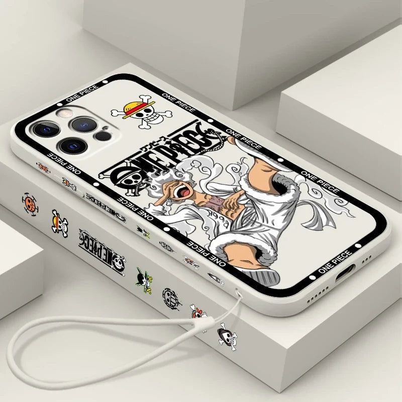 One Piece anime iPhone case Luffy soft silicone cover