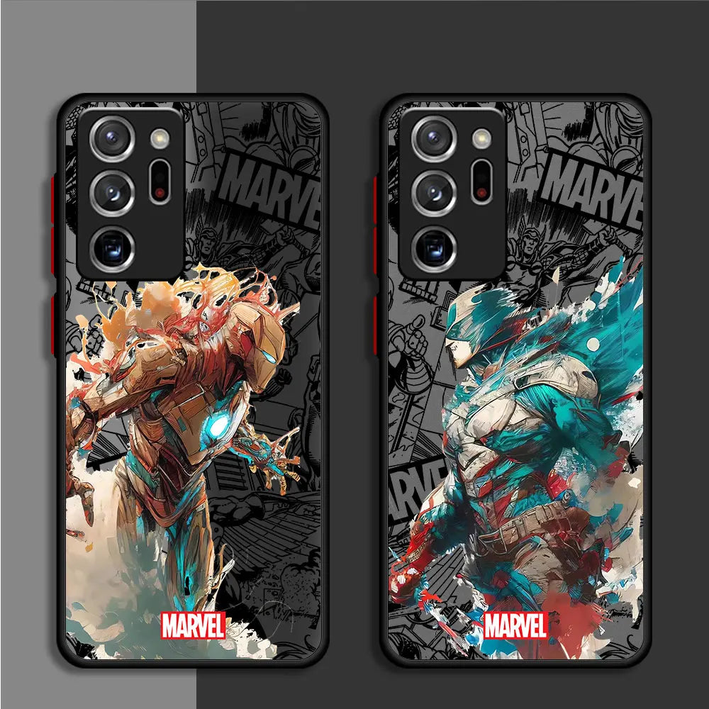 Marvel Samsung Galaxy case Spider-Man Iron Man shockproof cover