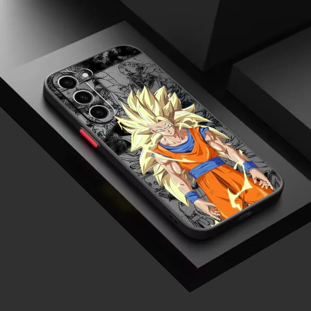 Dragon Ball Samsung case Goku frosted translucent cover