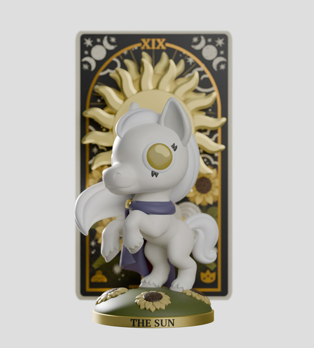 Wild Magic Tarot Blind Box with collectible figure and cards by Kaleidos Creative
