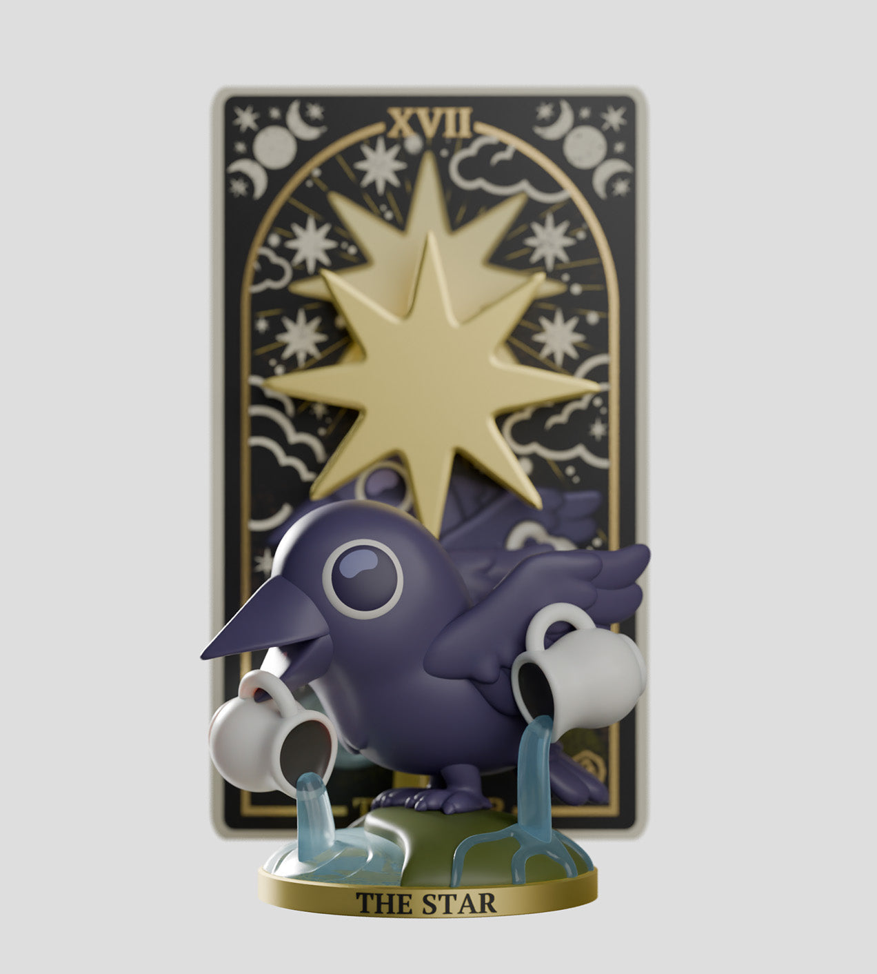 Wild Magic Tarot Blind Box collectible figure and card by Kaleidos Creative in sealed packaging