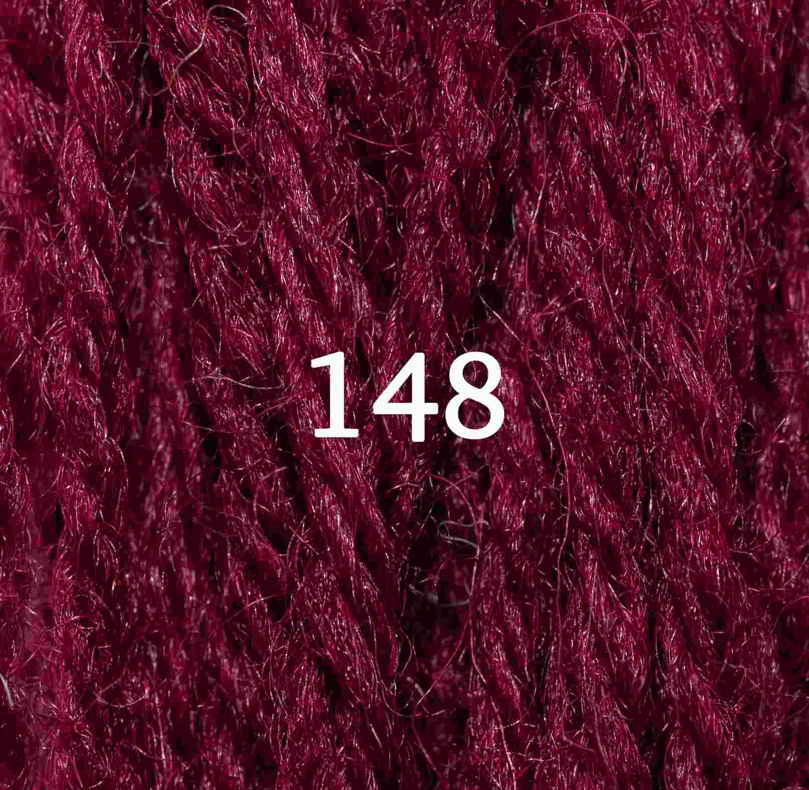 Appletons Wool Yarn in dull rose pink shades 141-149 skeins made from fine English wool