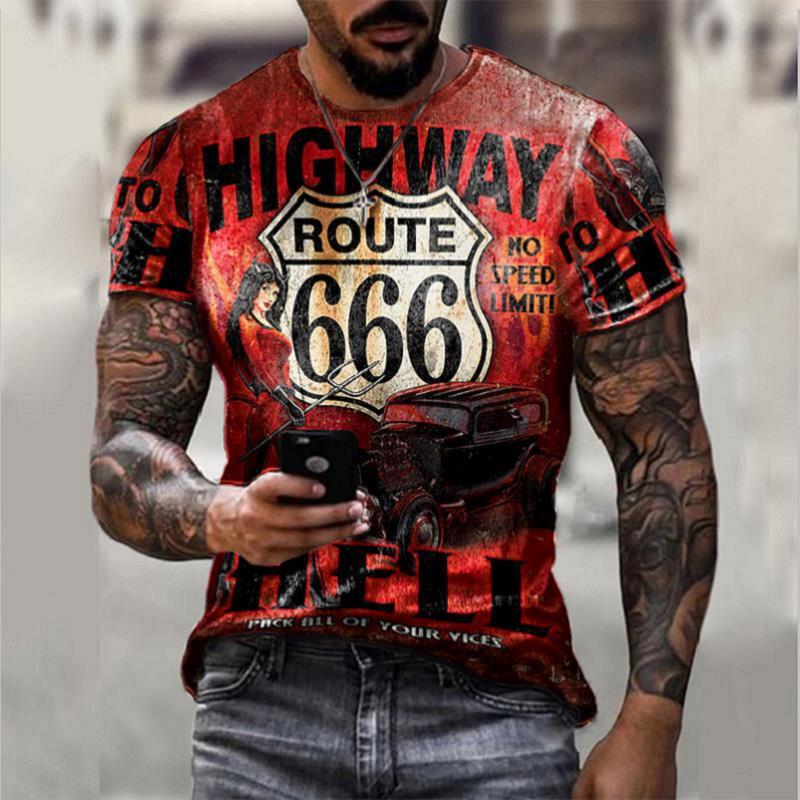 Men’s summer Retro Short Sleeve t-shirts