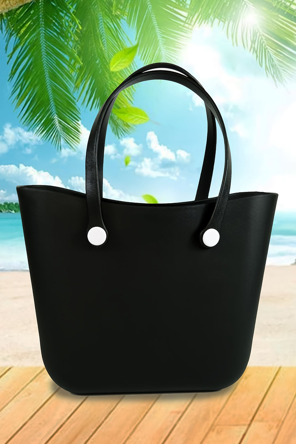 Fiery red waterproof EVA tote bag with detachable self-assembly straps and spacious design