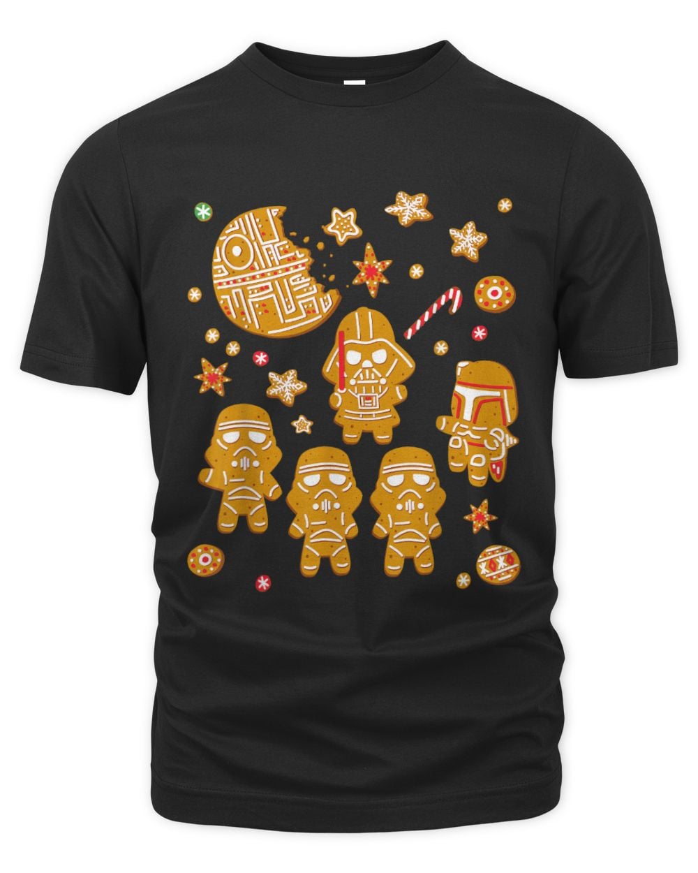 Star Wars Gingerbread Cookies Galactic Empire Holiday The Organic Unisex T-shirt