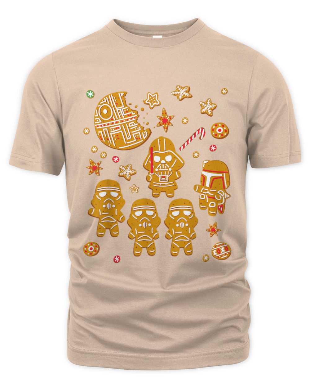 Star Wars Gingerbread Cookies Galactic Empire Holiday The Organic Unisex T-shirt