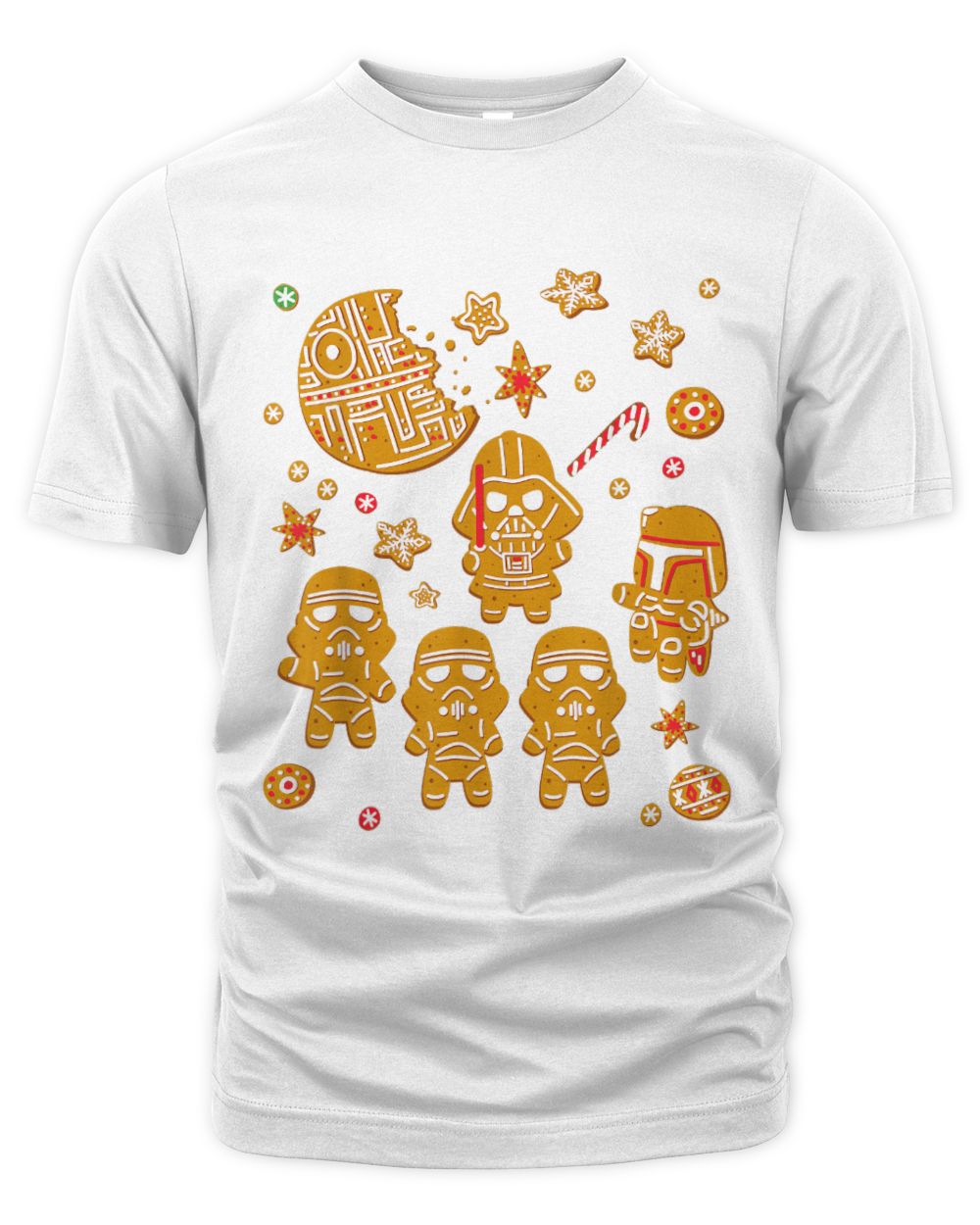 Star Wars Gingerbread Cookies Galactic Empire Holiday The Organic Unisex T-shirt