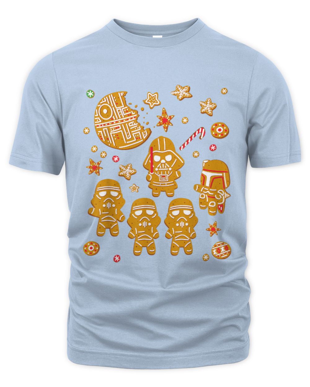Star Wars Gingerbread Cookies Galactic Empire Holiday The Organic Unisex T-shirt