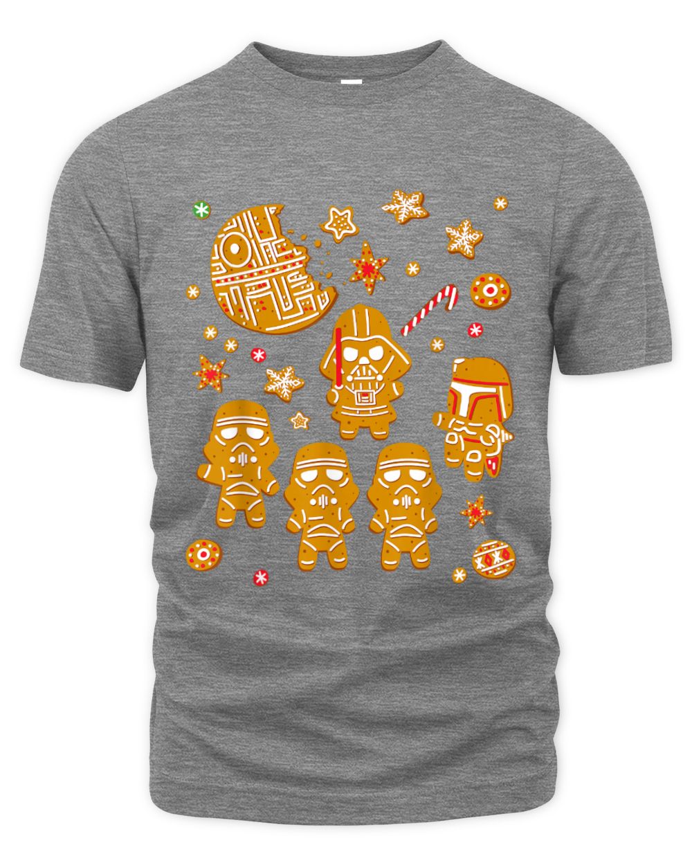 Star Wars Gingerbread Cookies Galactic Empire Holiday The Organic Unisex T-shirt