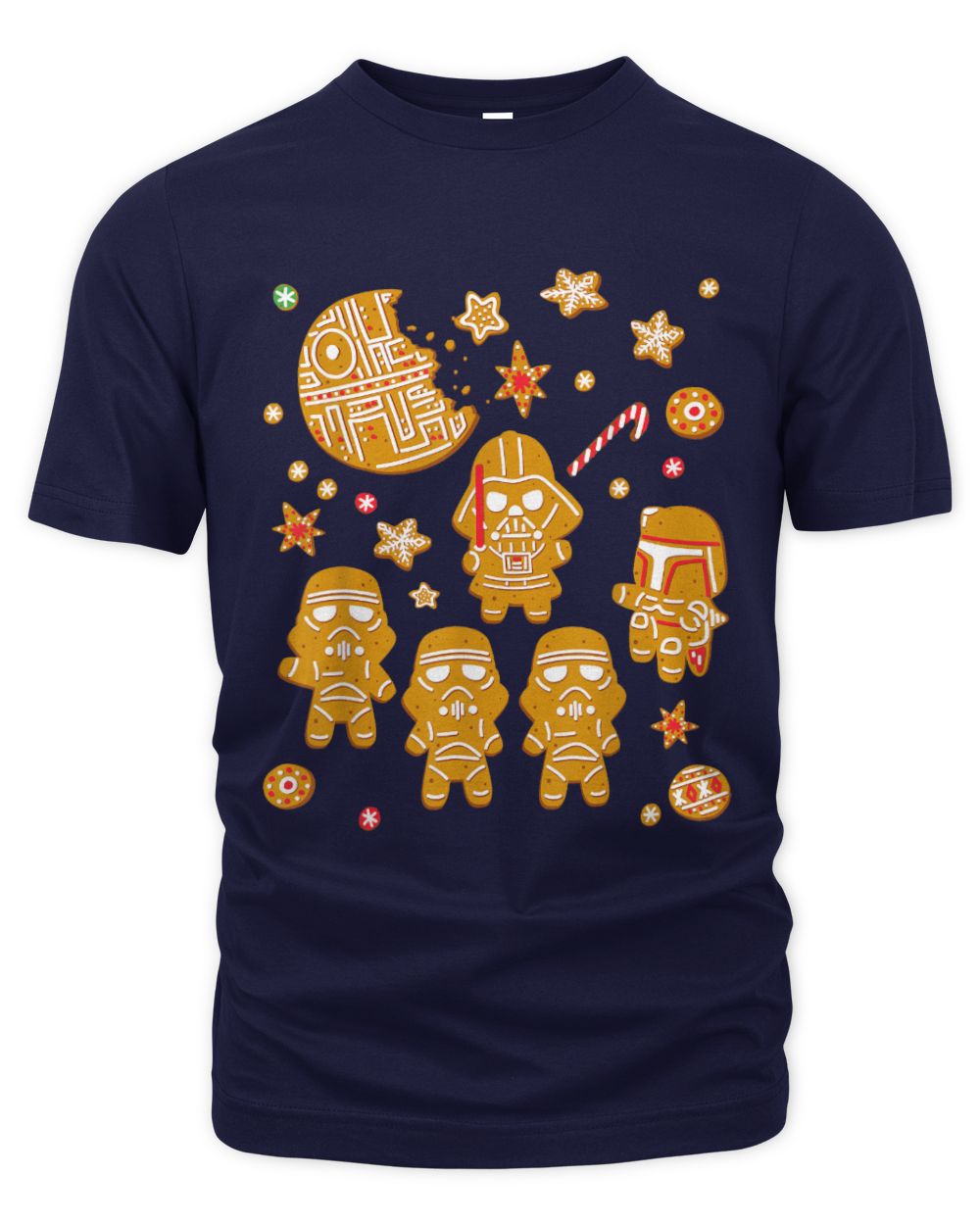 Star Wars Gingerbread Cookies Galactic Empire Holiday The Organic Unisex T-shirt