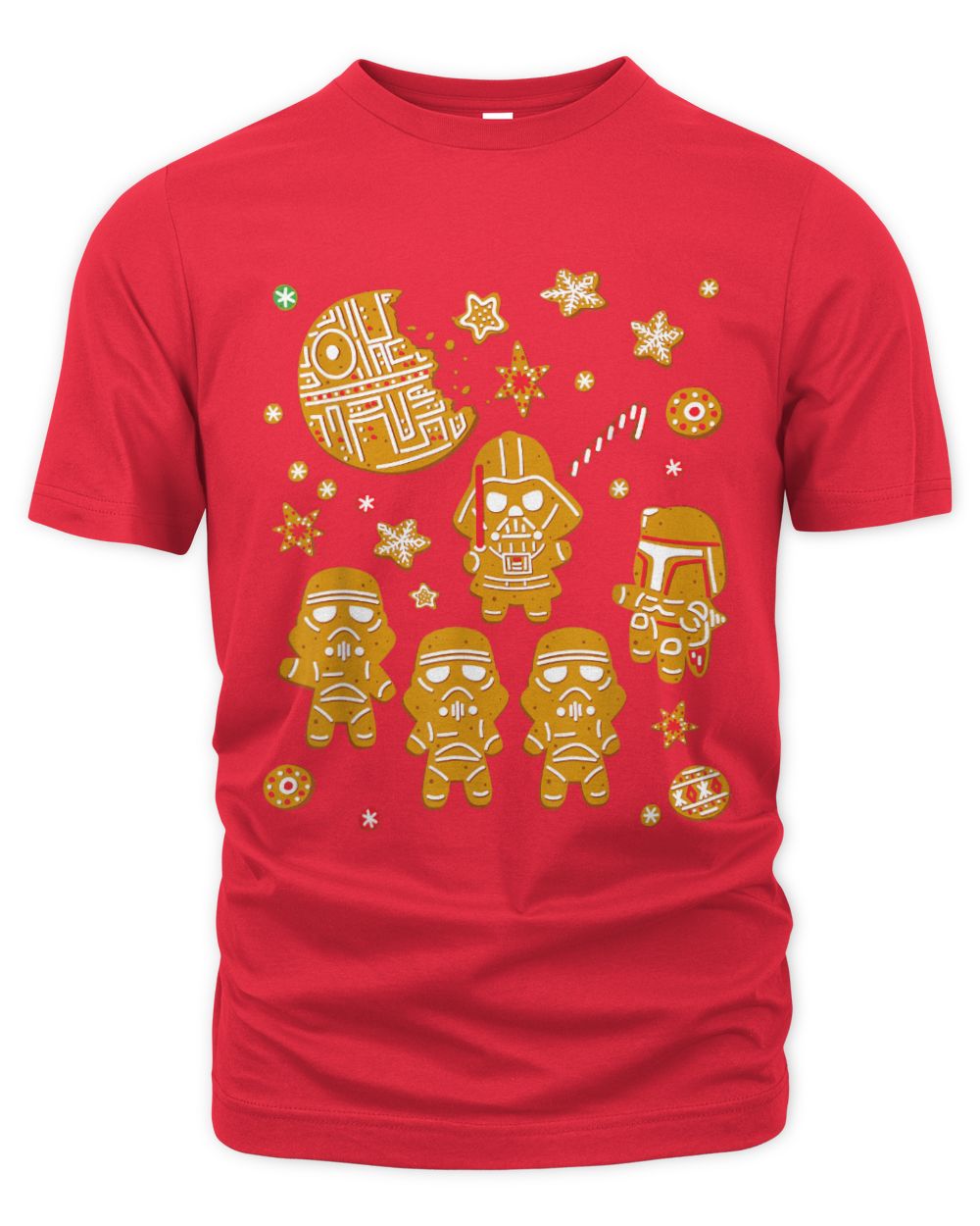 Star Wars Gingerbread Cookies Galactic Empire Holiday The Organic Unisex T-shirt