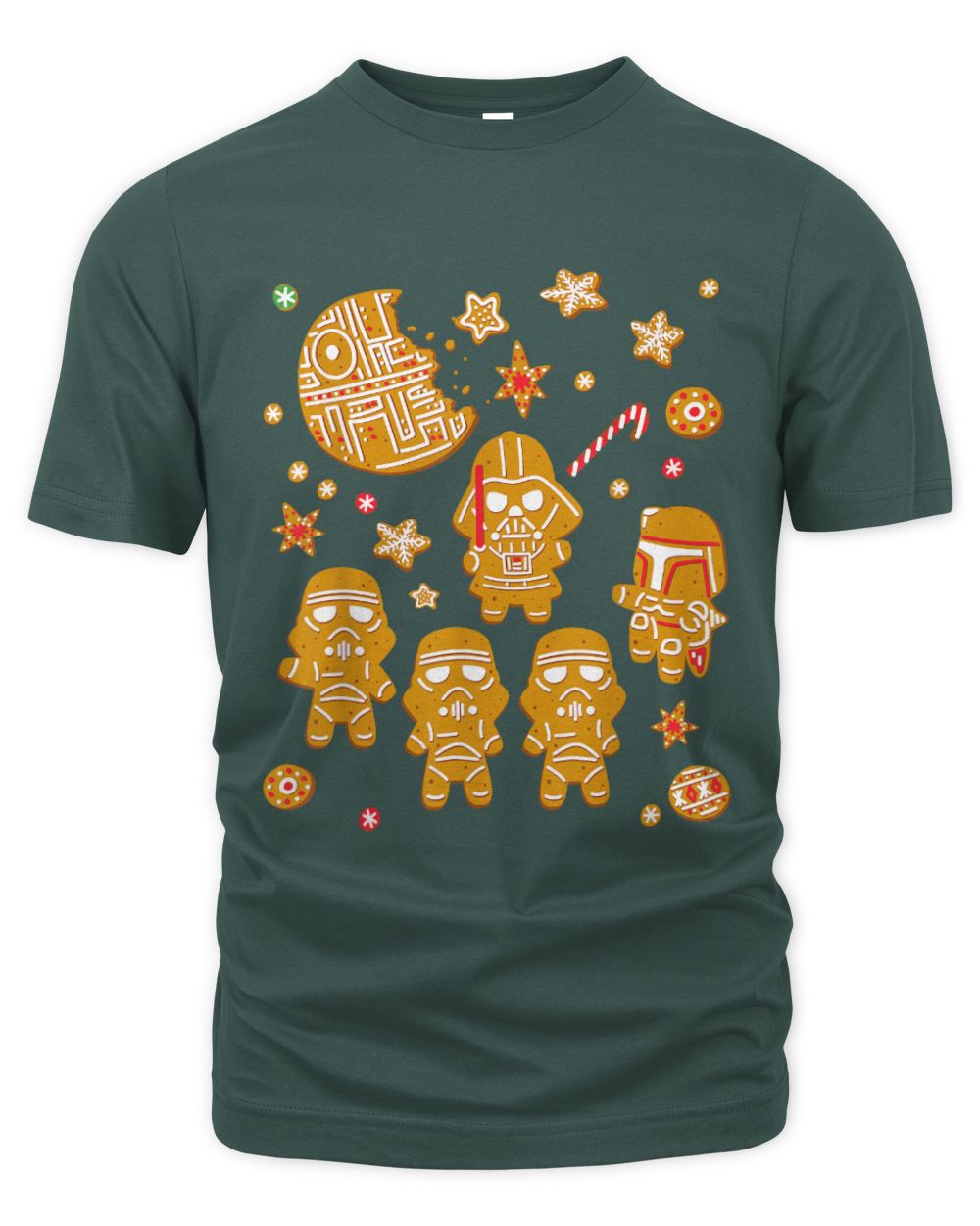 Star Wars Gingerbread Cookies Galactic Empire Holiday The Organic Unisex T-shirt