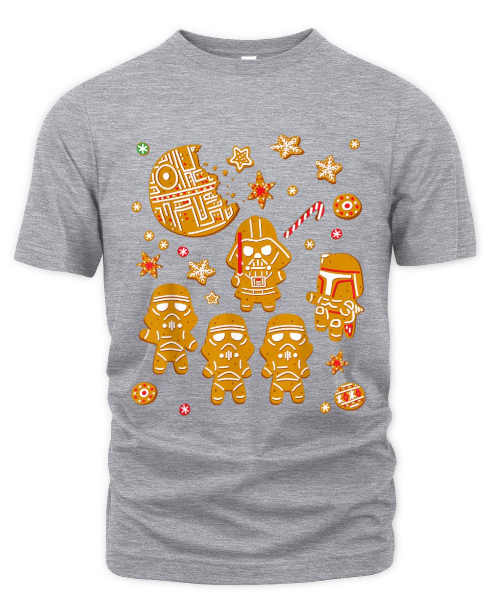 Star Wars Gingerbread Cookies Galactic Empire Holiday The Organic Unisex T-shirt