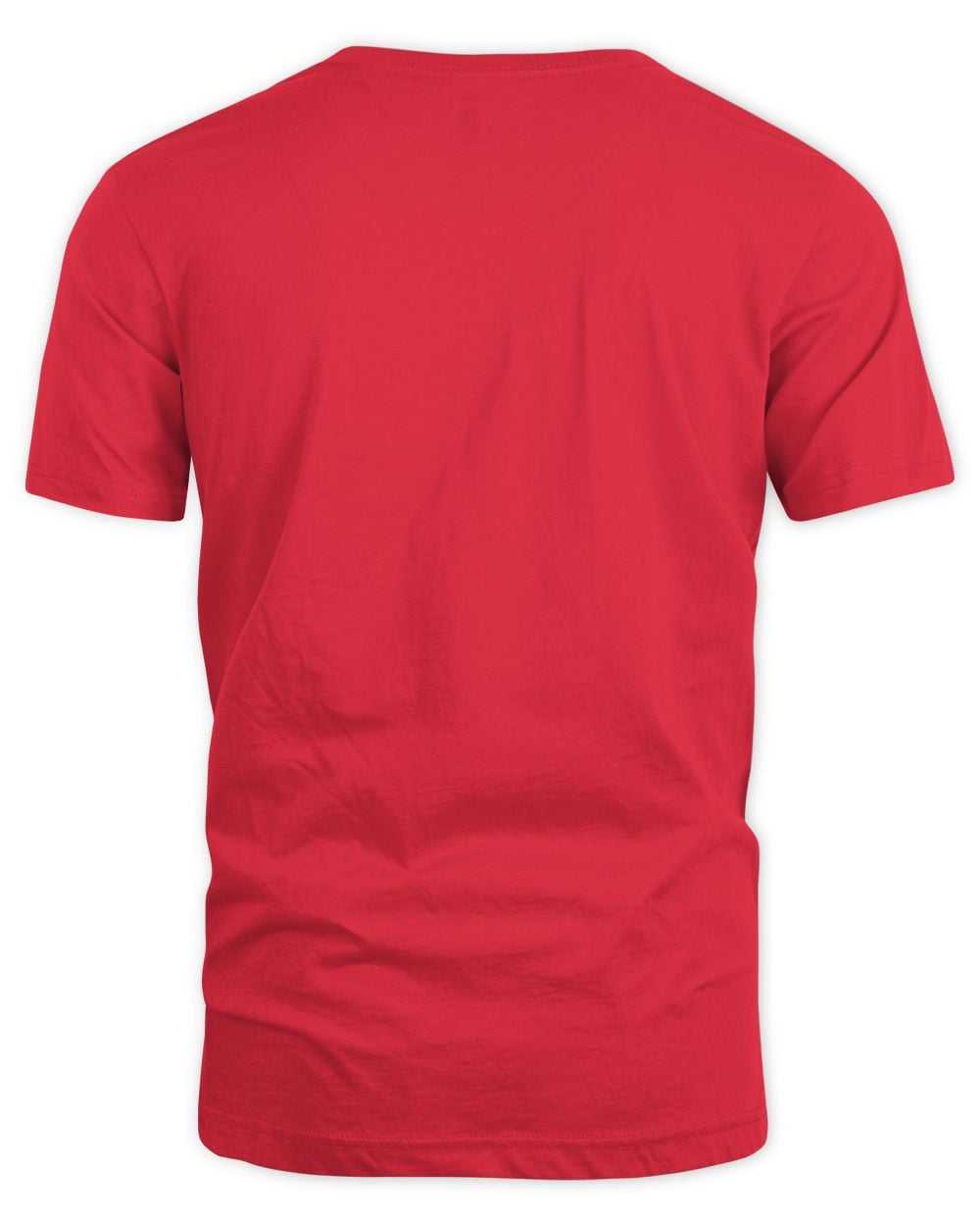 Star Wars May The Force Be With You red unisex cotton t-shirt back view
