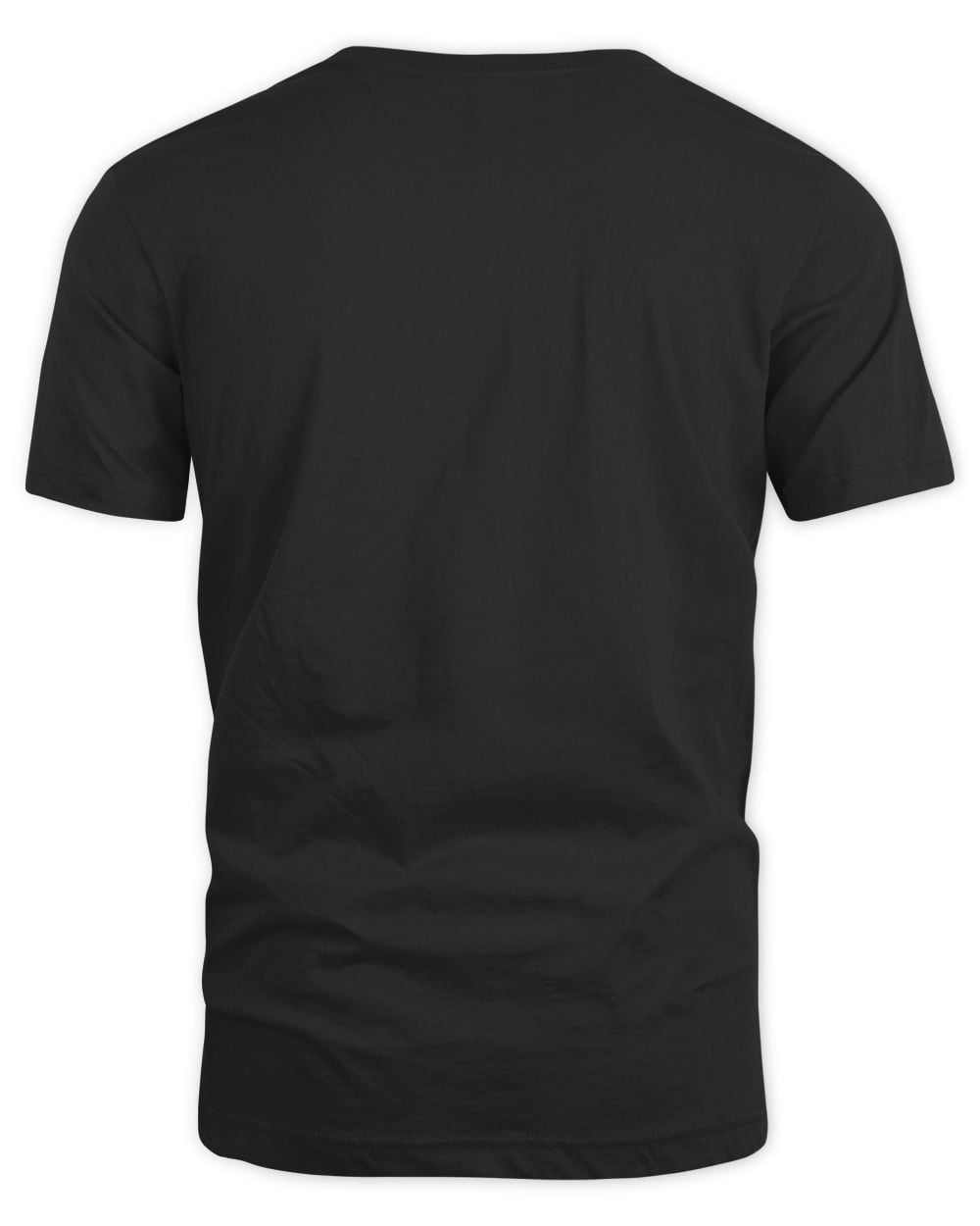 Star Wars May The Force Be With You black unisex cotton Christmas tree t-shirt back view