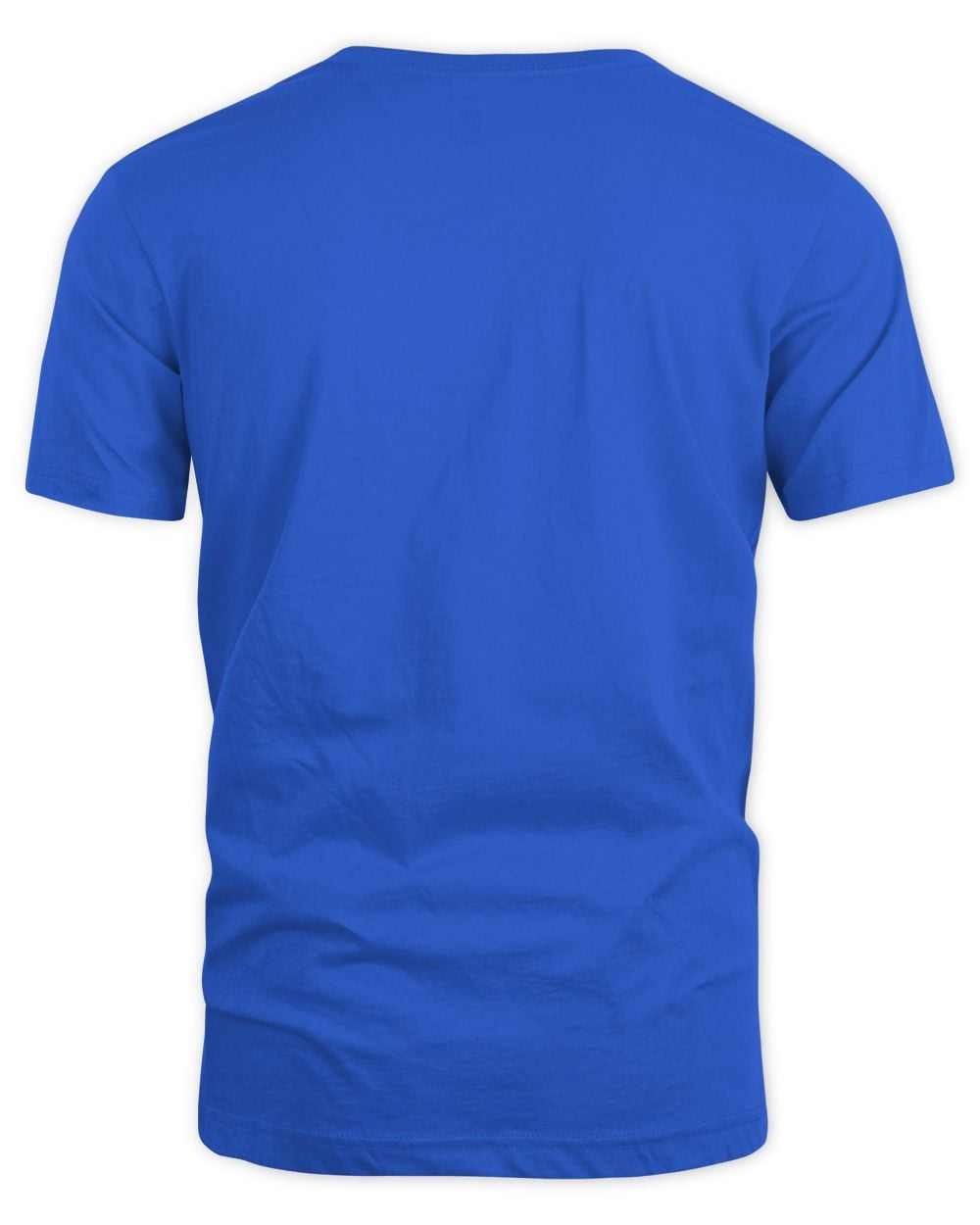 Blue unisex Star Wars May The Force Be With You Christmas tree t-shirt back view