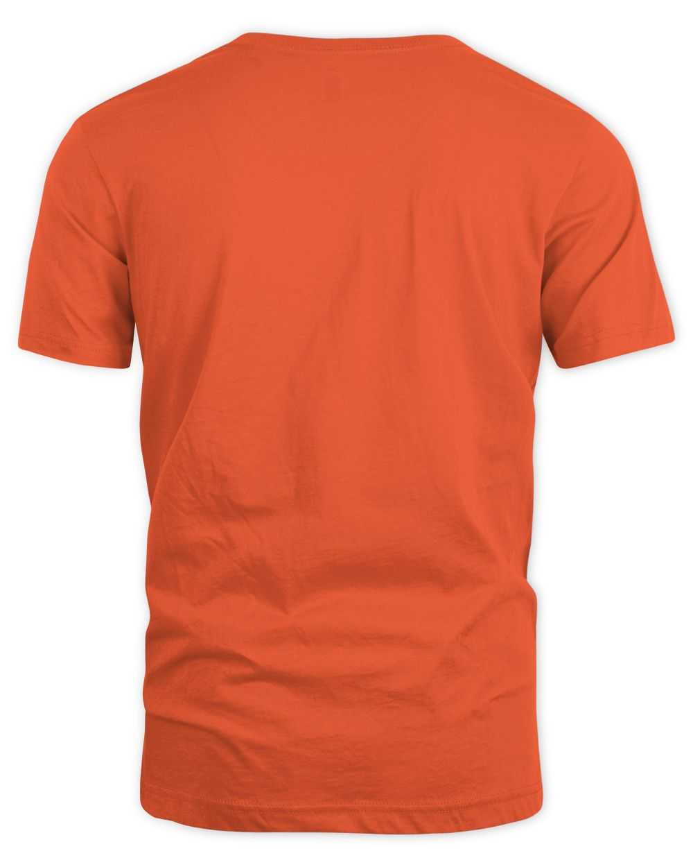 Star Wars May The Force Be With You unisex orange cotton t-shirt back view