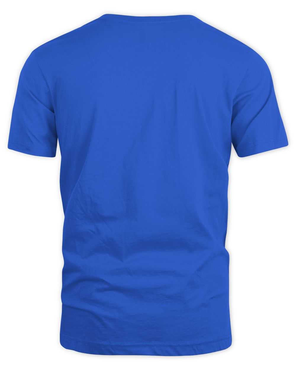 Blue Star Wars May The Force Be With You Christmas tree unisex cotton t-shirt back view
