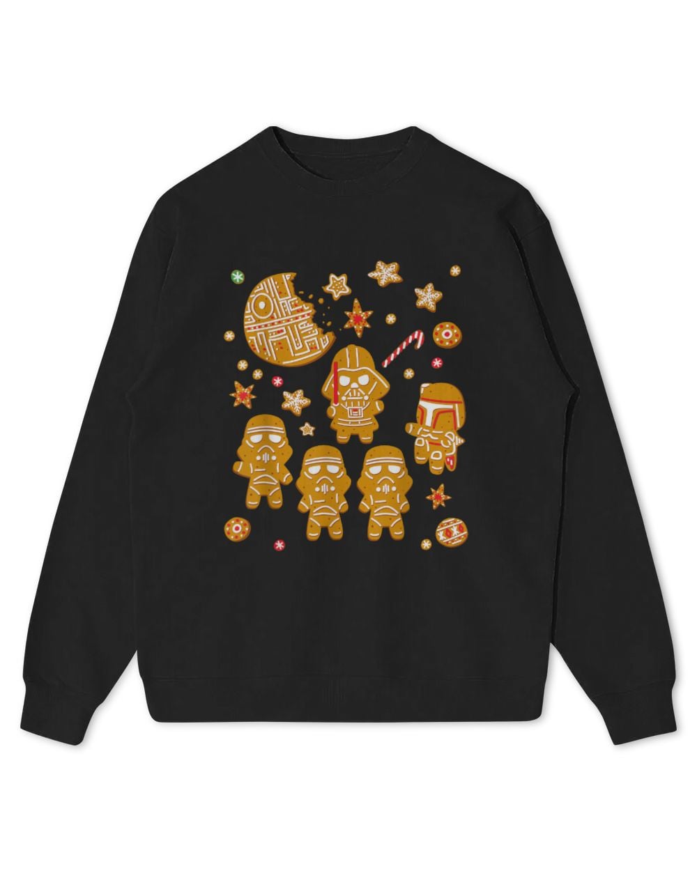 Star Wars Gingerbread Cookies Galactic Empire Holiday Kids Standard Sweatshirt