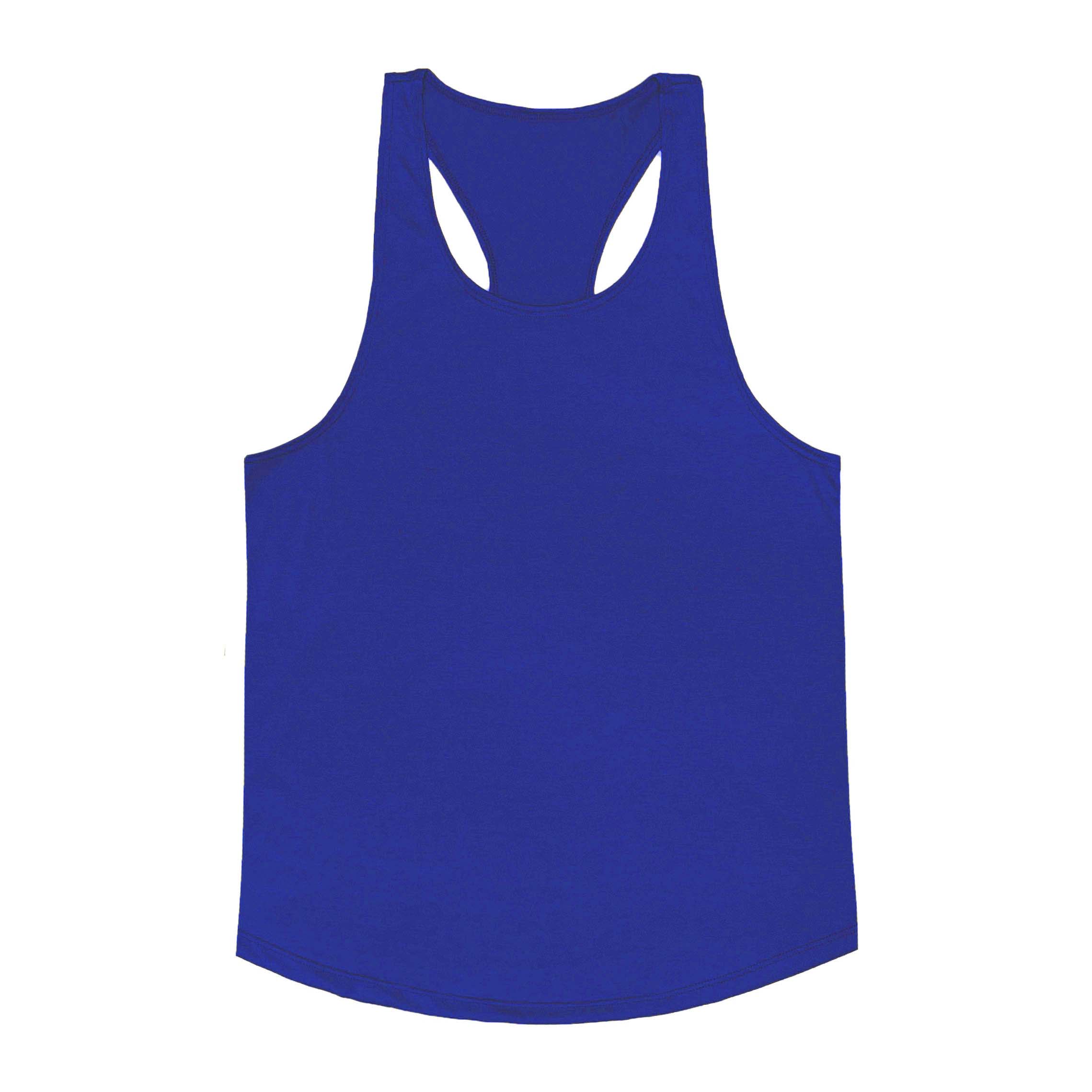 Lightweight men's racerback tank top ideal for athletes and gym-goers in relaxed fit